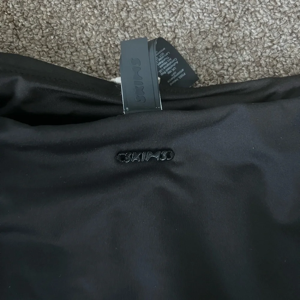 NWT SKIMS Signature Recycled‎ Swim Mid Waist Bottom Black Onyx Size 2x